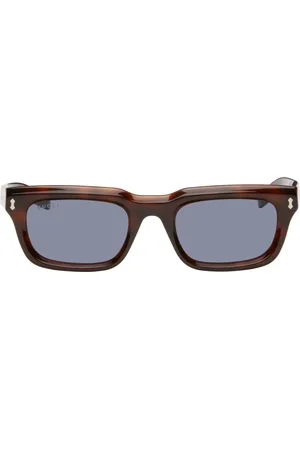 Gucci Lunettes de soleil rectangulaires brunes