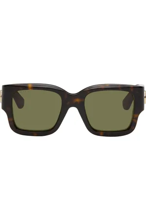 Gucci Lunettes de soleil carrées brunes