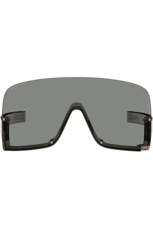Gucci Lunettes de soleil de type visière grises