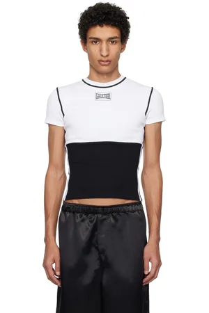 Jean Paul Gaultier T-shirt contrasté noir et blanc