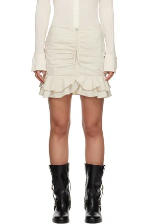 Isabel Marant Minijupe Breenea blanc cassé