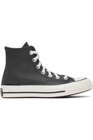 Converse Baskets montantes Chuck 70 Heritage grises en cuir