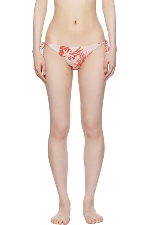VERSACE Culotte de bikini rose à motif Barocco Sea