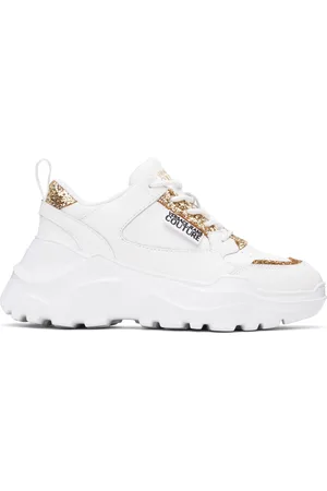 VERSACE Baskets basses Speedtrack blanches