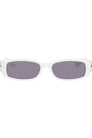 Gucci Lunettes de soleil rectangulaires blanches