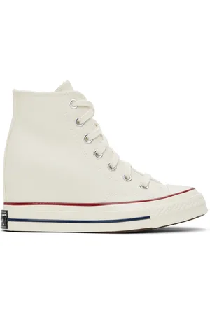 Converse Baskets Chuck 70 blanc cassé à talon compensé