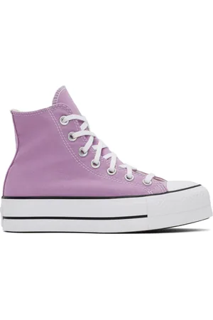 Converse Baskets montantes Chuck Taylor All Star mauves à plateforme