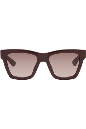 Gucci Lunettes de soleil œil-de-chat bourgogne