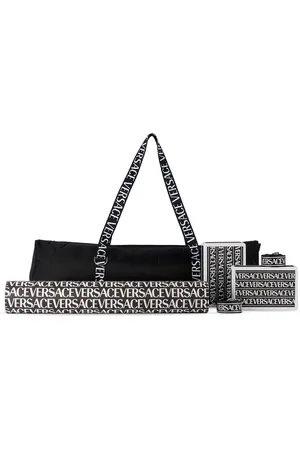 VERSACE Ensemble de quatre articles de yoga noirs