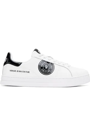 VERSACE Baskets Court 88 blanches à logo circulaire