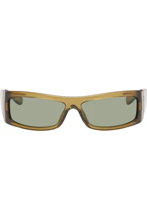 Gucci Lunettes de soleil rectangulaires brunes