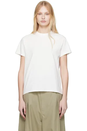 STUDIO NICHOLSON T-shirt Marine blanc cassé