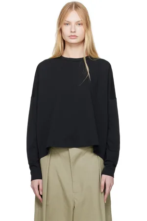 STUDIO NICHOLSON T-shirt à manches longues Loop noir