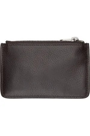 The Row Pochette à monnaie brune à porteclé et à glissière