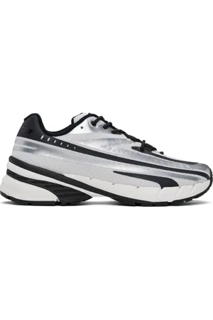 Diesel Baskets basses Airspeed blanc et argenté à logos