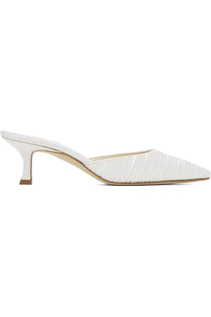 Manolo Blahnik Mules Carolynemu blanches