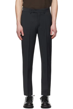 BARENA Pantalon Capovae gris en laine froide
