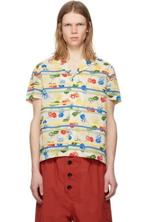 BODE Chemise à manches courtes multicolore à motif fleuri