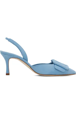 Manolo Blahnik Chaussures à talon haut Maysli bleues