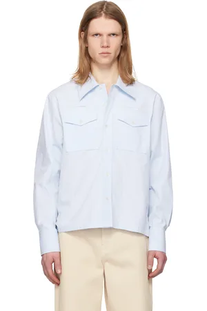 Lanvin Chemise utilitaire décontractée bleue