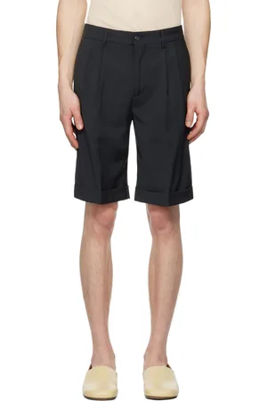 BARENA Short Scandola gris en laine froide