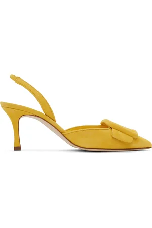 Manolo Blahnik Chaussures à talon haut Maysli jaunes