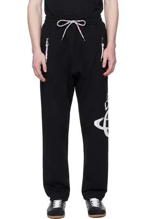 Vivienne Westwood Pantalon de survêtement de football noir à orbe modifiée