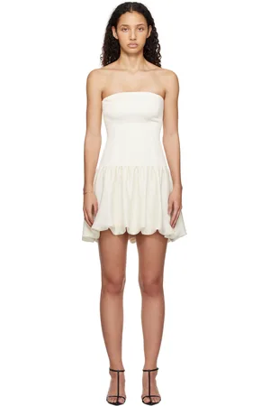 Beaufille Robe courte Maro blanc cassé