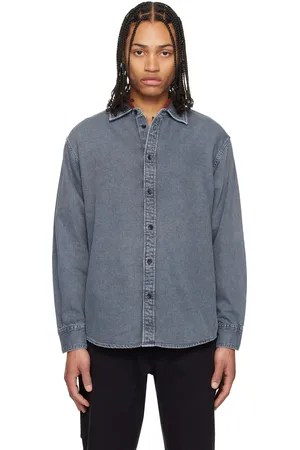 RAG&BONE Chemise Matthew gris en denim