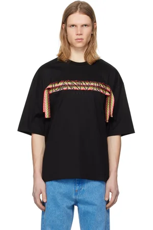 Lanvin T-shirt surdimensionné noir à logo à lacets Curb