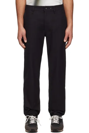 RAG&BONE Pantalon chino noir en flanelle