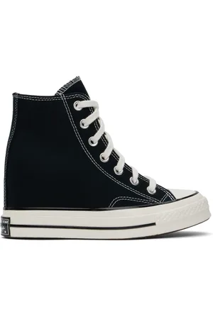 Converse Baskets montantes Chuck 70 noires à talon compensé