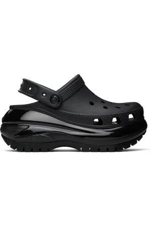 Crocs Sabots noirs à semelle Mega Crush