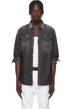 Dsquared2 Chemise western noire en denim