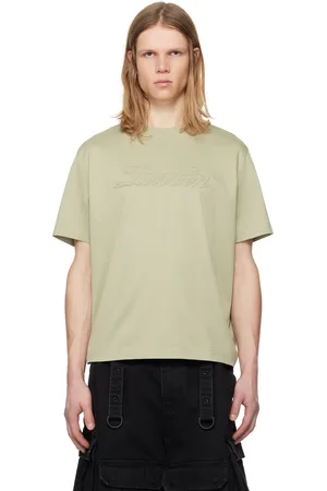 Lanvin T-shirt vert à logo dégaufré