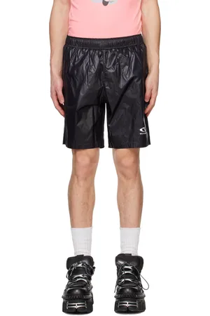 Vetements Maillot de bain noir à logo ovale