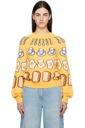 Moschino Pull Colazione jaune