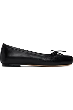 Aeyde Ballerines Gabriella noires en cuir