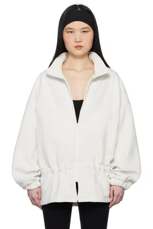 Gil Rodriguez Blouson City blanc cassé en molleton
