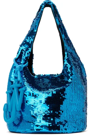 J.W.Anderson Mini sac bleu à paillettes