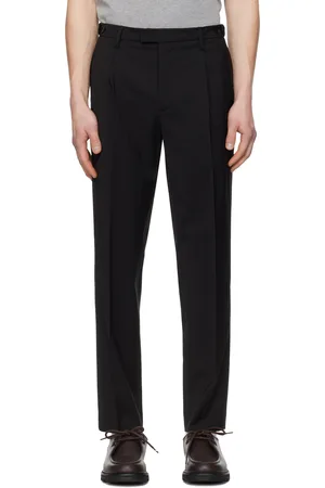 BARENA Pantalon Masco noir en laine froide