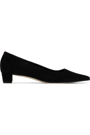Aeyde Chaussures à talon bottier Judi noires en suède