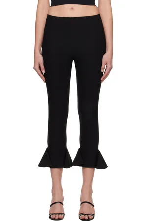 Nensi Dojaka Pantalon écourté et évasé noir
