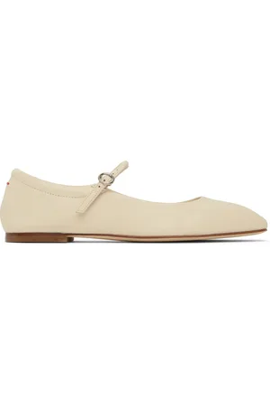 Aeyde Ballerines de style Charles IX Uma blanc cassé en cuir