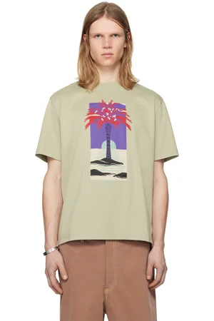 Lanvin T-shirt vert à image imprimée