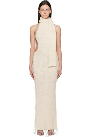 AYA MUSE Robe Kiran blanc cassé
