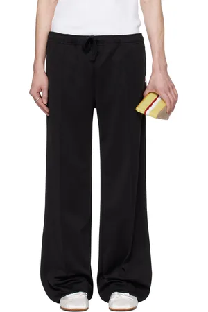 J.W.Anderson Pantalon de survêtement noir à nervures