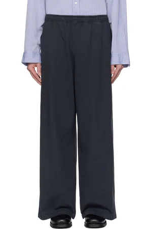Acne Studios Pantalon de survêtement noir en jersey à logo