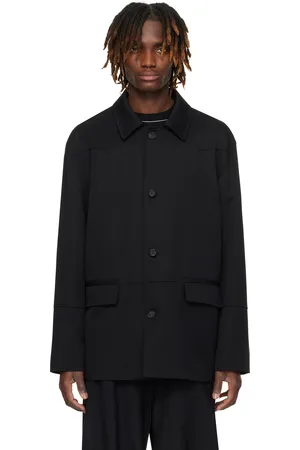 Maison Margiela Blouson noir en gabardine