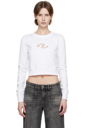 Diesel Pull molletonné F-Slimmy blanc à logo